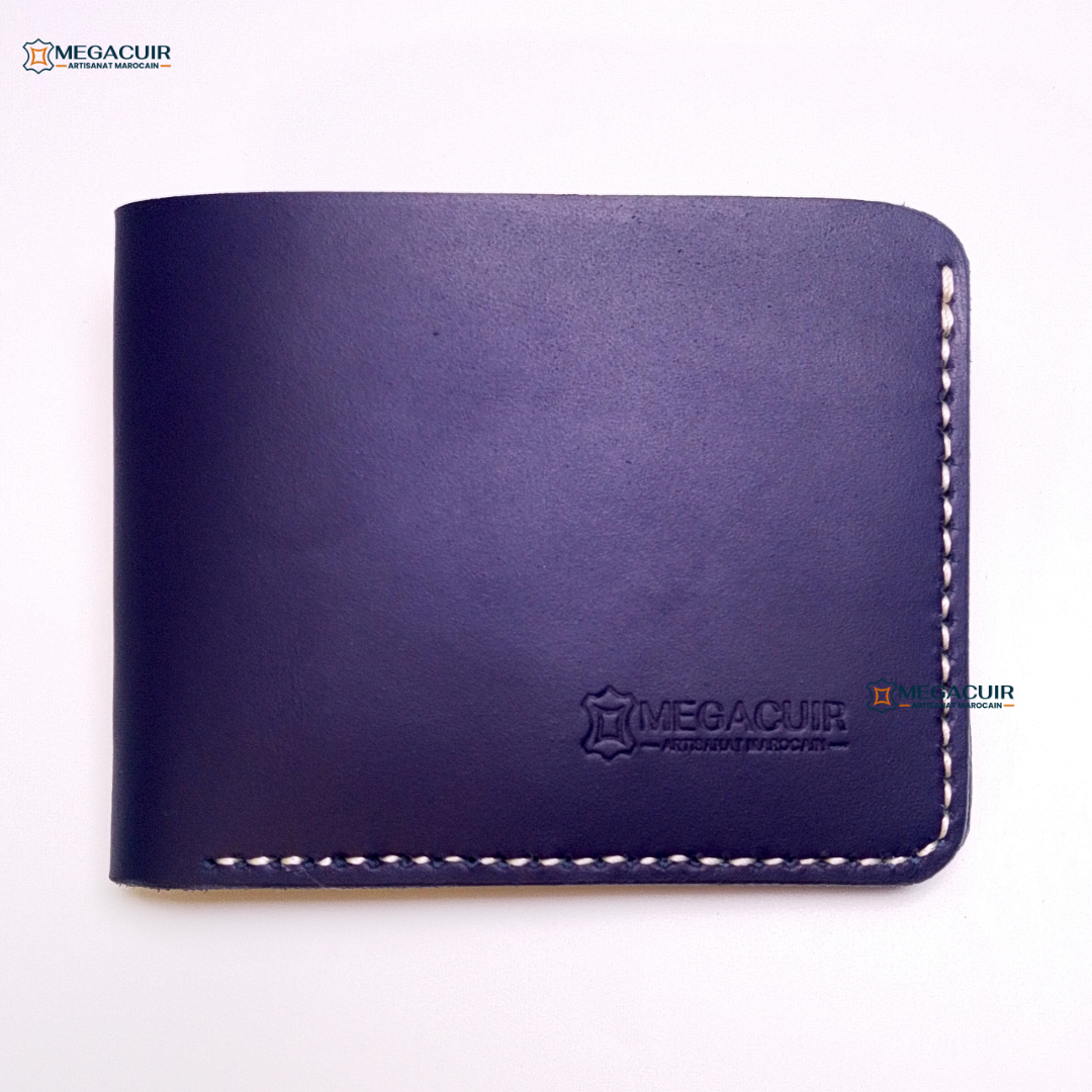 portefeuille en cuir fait main