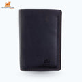 Porte carte en cuir marron chocolat